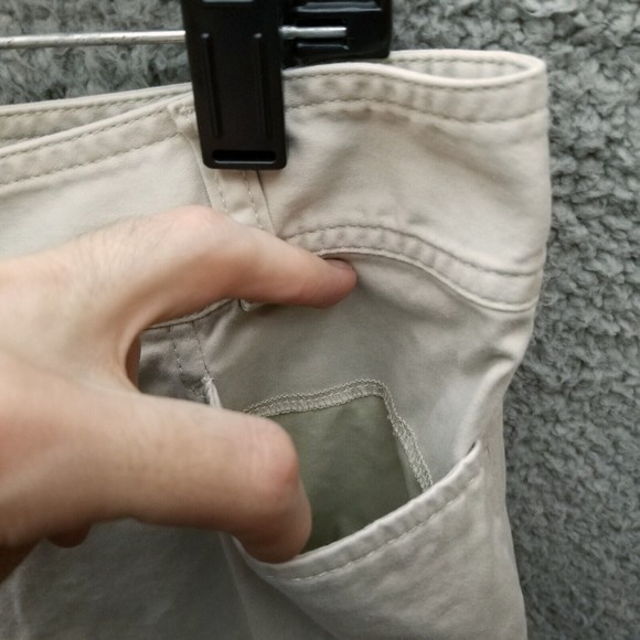 J JIll Women's 12 Stretch Khaki Beige Bootcut Pants 34.5" 30" 9.75" - Picture 4 of 11